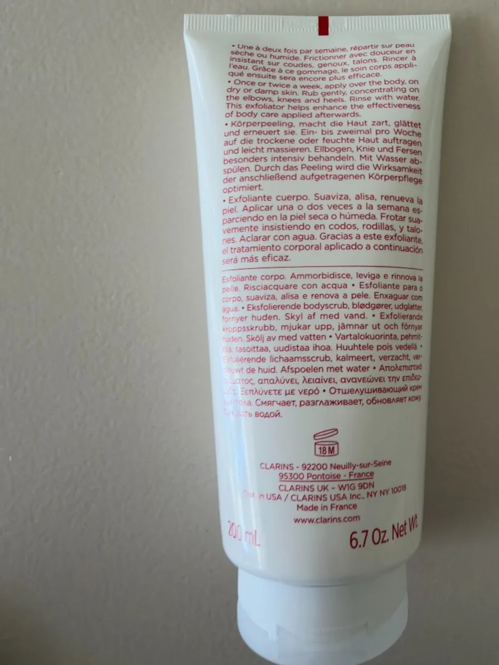 NEW Clarins Exfoliating Body Scrub For Smooth Skin